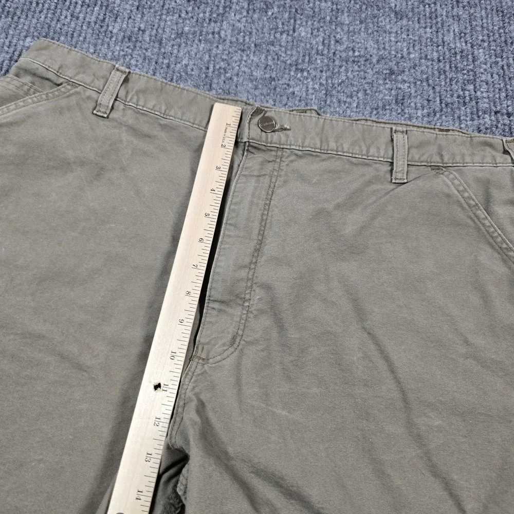 Carhartt Shorts Mens 42 Khaki Work Utility Carpenter B144 LBR Cotton‎ 40x7